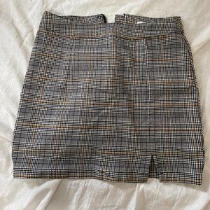 Garage Plaid Mini Skirt